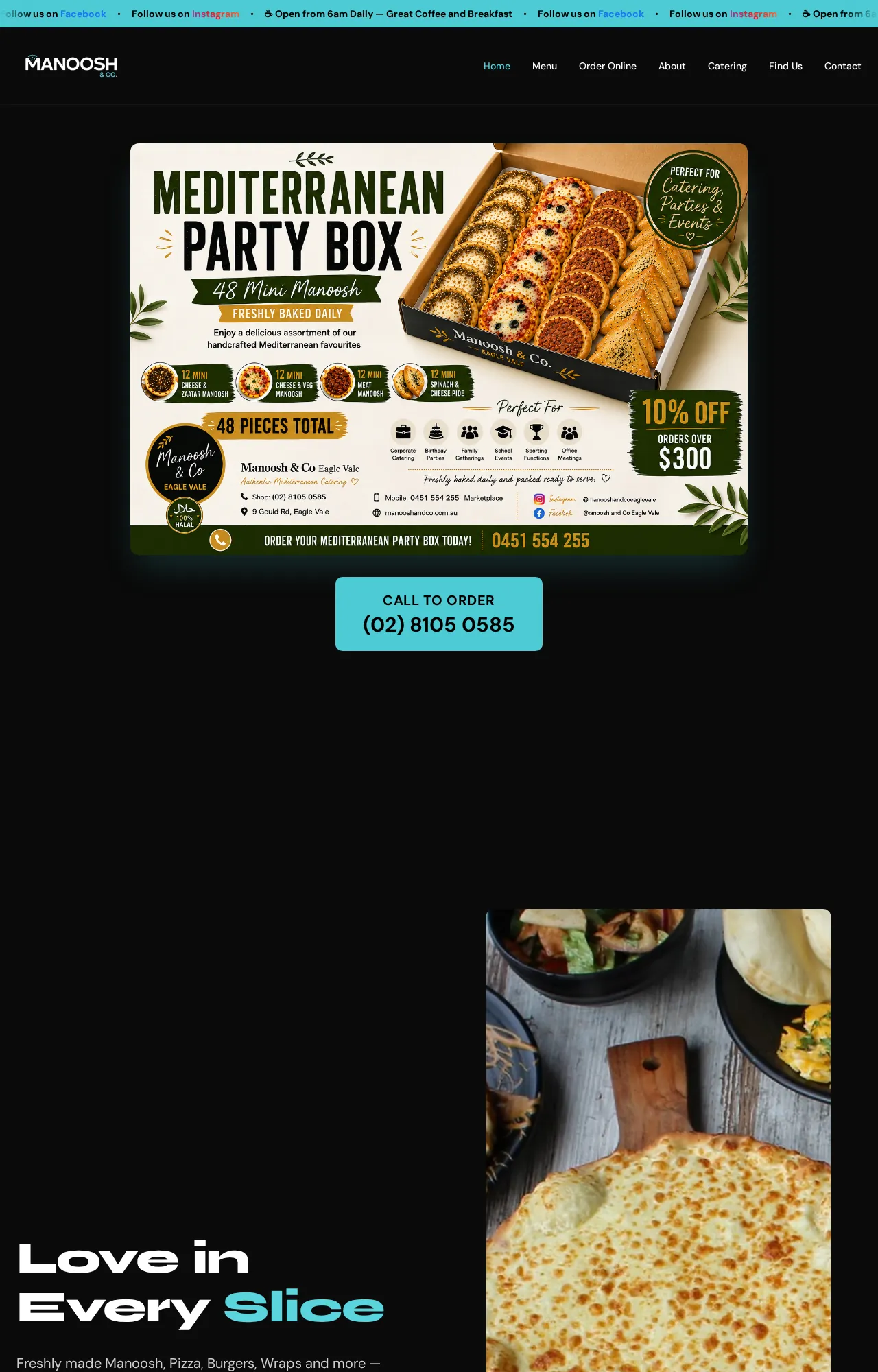 Manoosh and Co website