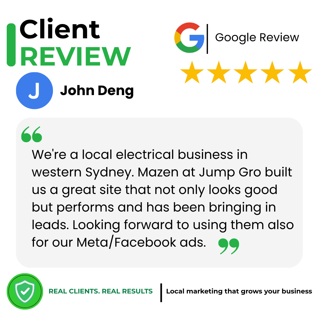 Google review from John Deng about Jump Gro Marketing